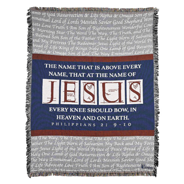 Dicksons Inc Names of Jesus Cotton Throw Wayfair
